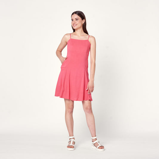 Vestido Cristal Coral