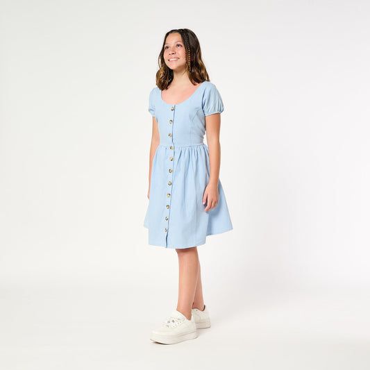 Vestido Denim Celeste