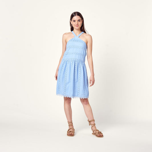 Vestido Loan Celeste